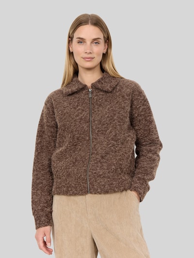 Soyaconcept Blouson mit Reißverschluss Modell 'SC-HIRA 2' Dunkelbraun 3