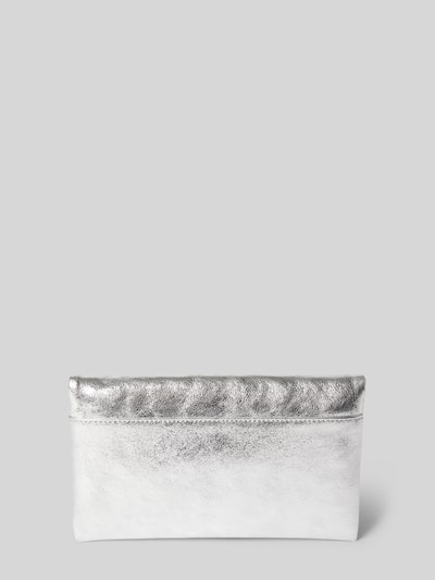 Abro Clutch mit Reißverschlussfach innen Silber 4