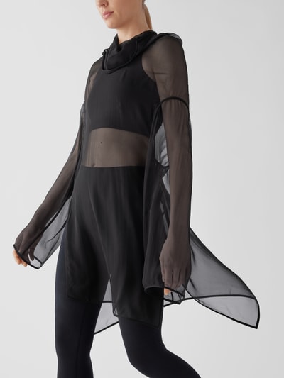 Rick Owens Seidenbluse in semitransparenter Optik Black 3