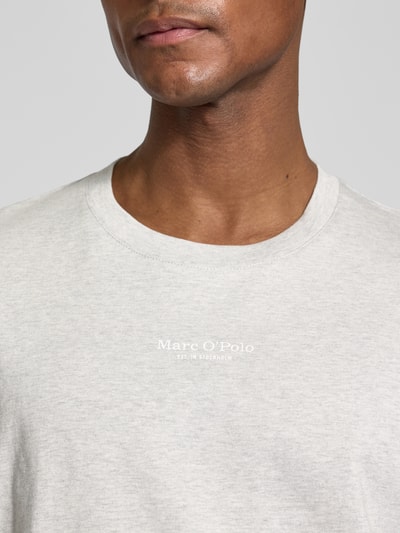 Marc O'Polo T-shirt o kroju regular fit z czystej bawełny Srebrny melanż 3
