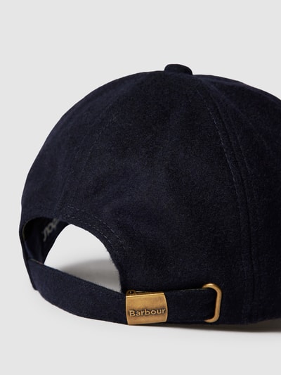 Barbour Cap aus Woll-Mix mit Brand-Stitching Marine 3