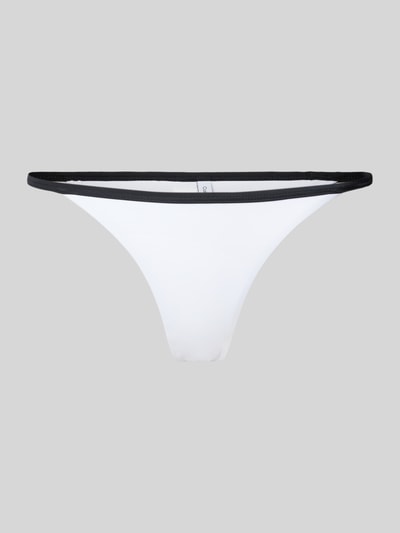 Calvin Klein Underwear Figi bikini o dwukolorowym designie Biały 1