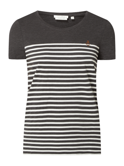 Tom Tailor Denim T-Shirt aus Bio-Baumwolle  Anthrazit 2