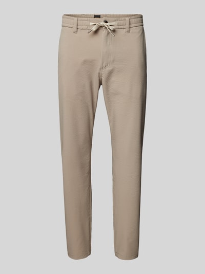 BOSS Orange Tapered Fit Chino mit Strukturmuster Sand 2