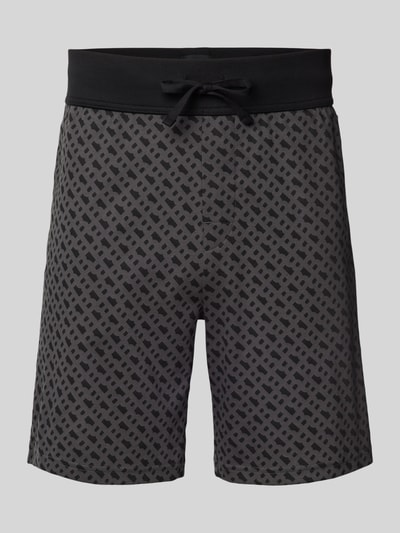 BOSS Relaxed Fit Sweatshorts mit elastischem Bund Black 2