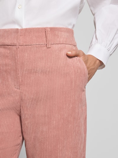 Christian Berg Woman Straight Leg Cordhose mit Strukturmuster Altrosa 3