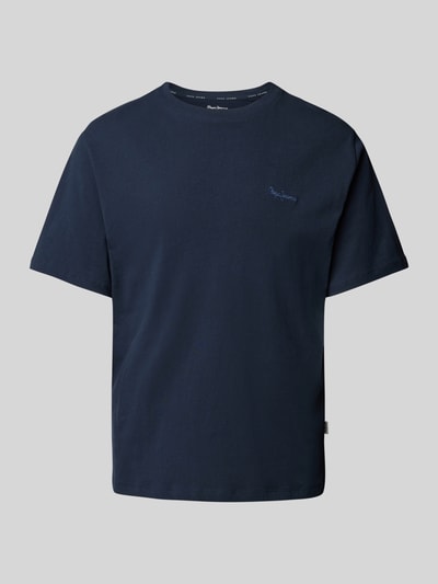 Pepe Jeans T-Shirt mit Label-Stitching Modell 'Connor' Marine 2