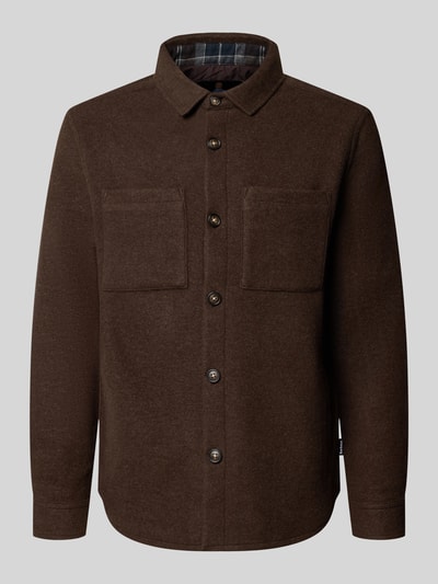 Barbour Hemdjacke mit Brusttaschen Modell 'Marltown' Dunkelbraun 2