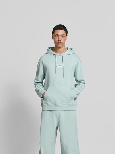 MM6 Maison Margiela Regular Fit Hoodie mit Logo-Detail Helltuerkis 4