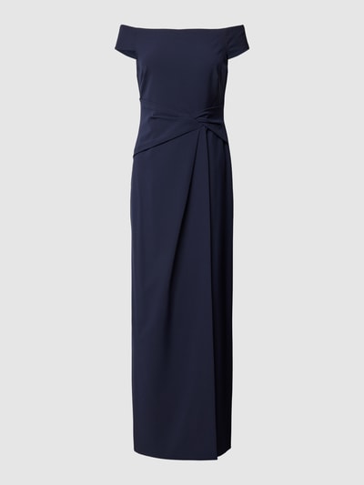 Lauren Ralph Lauren Abendkleid mit Raffungen Modell 'SARAN' Marine 2