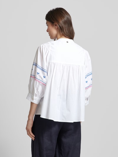 Rich & Royal Bluse mit Stitching-Details Weiss 5