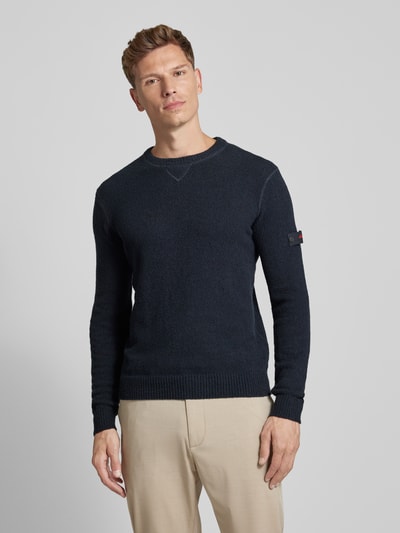 Peuterey Sweatshirt mit Label-Badge Modell 'KLUNKER' Marine 4