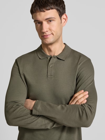 Christian Berg Men Regular Fit Poloshirt mit Knopfleiste Metallic Gruen 3