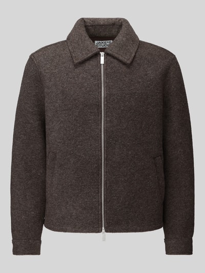 Jake*s Studio Men Blouson mit Zweiwege Reißverschluss Mittelbraun 2