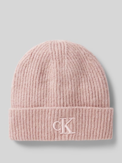 Calvin Klein Jeans Beanie mit Label-Stitching Modell 'THICK' Rose 1