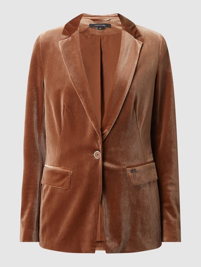 comma Blazer van fluweel Camel - 2