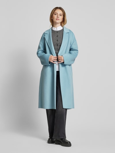 Calvin Klein Womenswear Wollmantel mit Bindegürtel Aqua 1