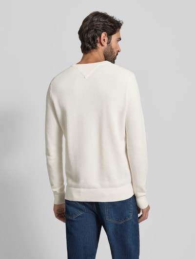 Tommy Hilfiger Regular fit gebreide pullover van zuiver katoen Ecru - 5