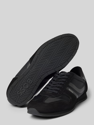 BOSS Orange Lage sneakers met labelprint, model 'LEVON_RUNN_NYMI'  - 4