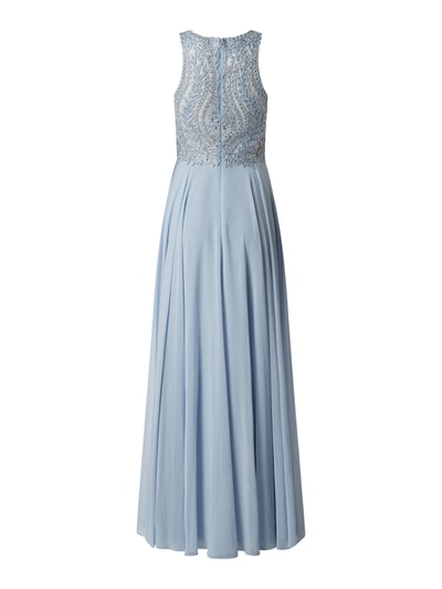 Luxuar Abendkleid mit Stickereien  Hellblau 4