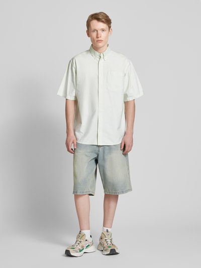 KARL KANI Baggy fit korte jeans in 5-pocketmodel Jeansblauw - 1