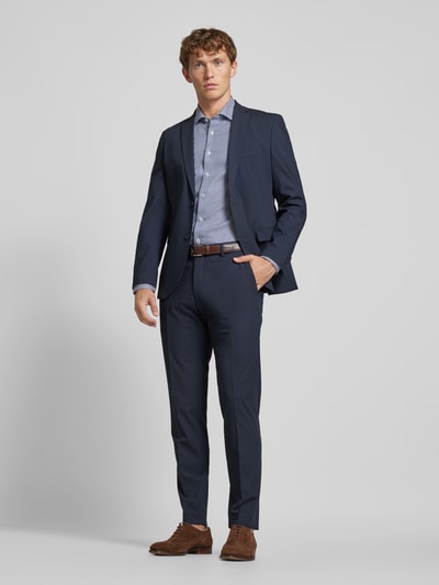 Eterna Slim Fit Business-Hemd mit Haifischkragen Marine 1