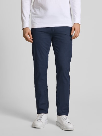 BOSS Orange Slim Fit Chino mit Gürtelschlaufen Marine 4