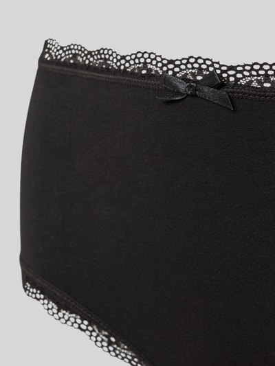 DORINA Slip mit Spitzenbesatz im 3er-Pack Black 2