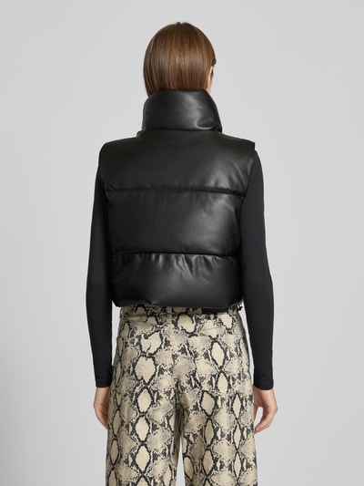 Only Cropped Steppweste in Lederoptik Modell 'ELSIE' Black 5