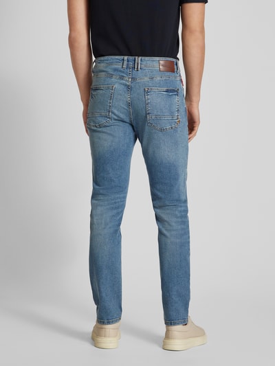 camel active Regular Fit Jeans in unifarbenem Design Modell 'HOUSTON' Jeansblau 5