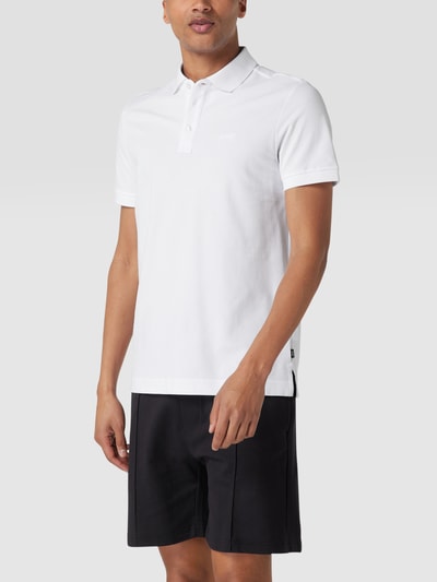 JOOP! Collection Poloshirt mit Label-Stitching Weiss 4