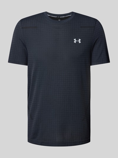 Under Armour T-Shirt mit Label-Print Modell 'Seamless' Black 2