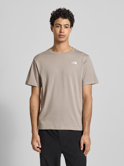 The North Face Regular Fit T-Shirt aus Baumwoll-Mix Modell 'EVOLUTION' Stein 4