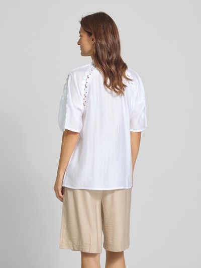 Copenhagen Muse Regular fit blouse met blinde knoopsluiting, model 'MOLLY' Offwhite - 5