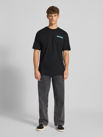 adidas Originals T-shirt met labelprint Zwart - 1