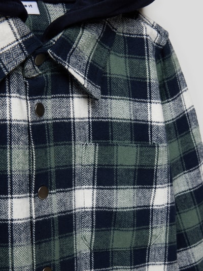 Name It Hemdjacke mit Karomuster Mdoell 'MOVE' Dunkelgrün 2