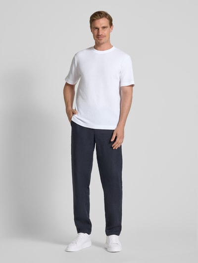 Tom Tailor Regular Fit T-Shirt aus Baumwoll-Mix Weiss 1