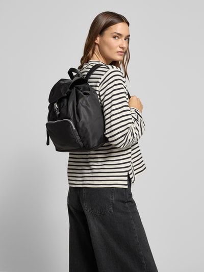 Marc O'Polo Rugzak met echt runderleer, model 'NILLA' Zwart - 1