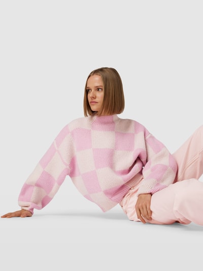 Stine Goya Pullover in Strick-Optik Rosa 3