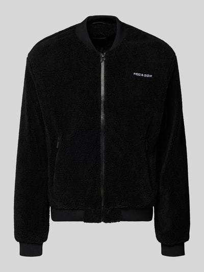 Pegador Bomberjacke aus Teddyfell mit Label-Stitching Black 2