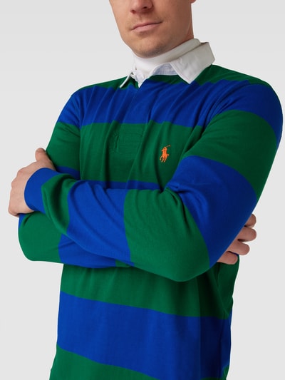 Polo Ralph Lauren Poloshirt mit Label-Stitching Modell 'RUGBY' Grün 3
