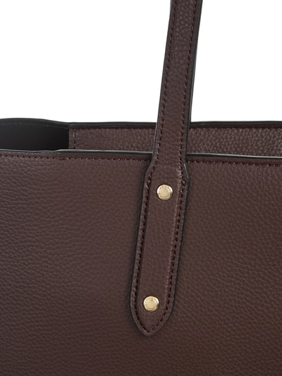 COACH Shopper aus Leder mit Logo-Applikation Bordeaux 5