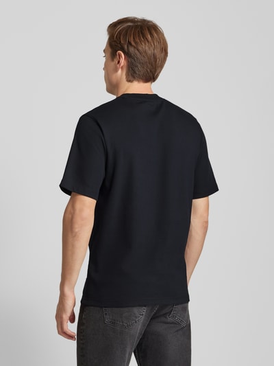 Jack & Jones Premium Relaxed Fit T-shirt aus Baumwoll-Mix mit Gummidruck  Black 5