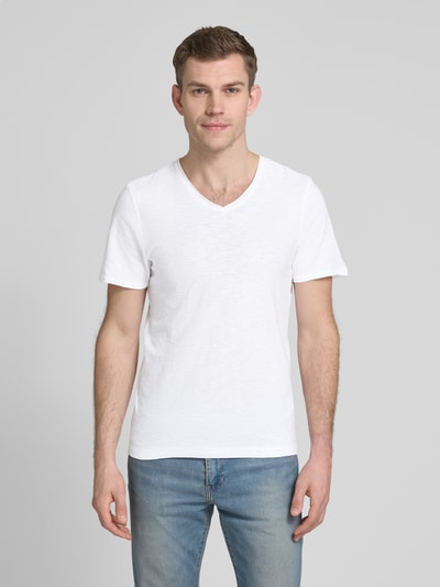 MCNEAL T-Shirt mit V-Ausschnitt Weiss 4