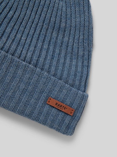 Barts Czapka beanie z detalem z logo model ‘WILBERT’ Niebieski 2