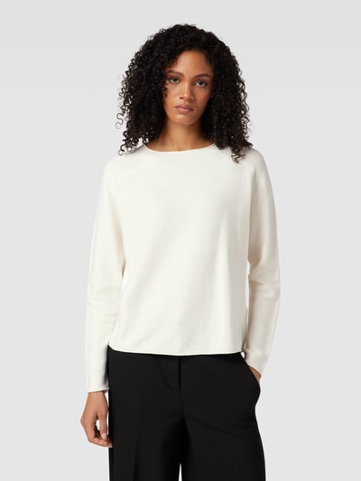 Fynch-Hatton Strickpullover mit Rundhalsausschnitt Offwhite 4