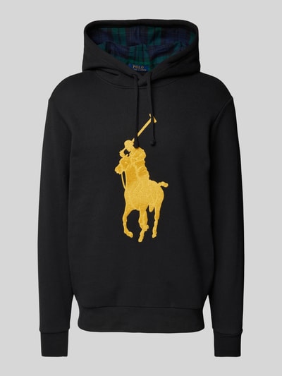 Polo Ralph Lauren Bluza z kapturem i naszywką z logo Czarny 2