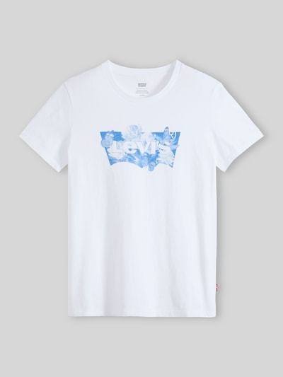 Levi's® Regular Fit T-Shirt aus reiner Baumwolle mit Logo-Print Offwhite 2