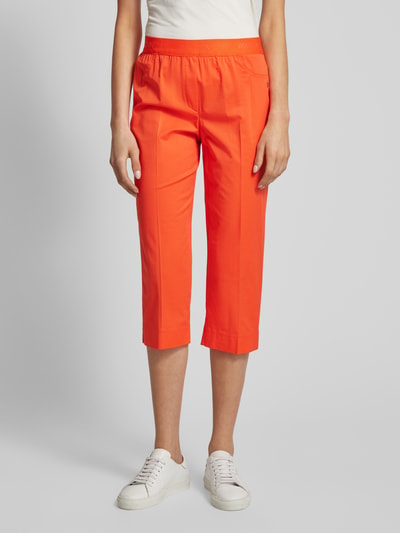 Marc Cain Regular fit capribroek met label in band Rood - 4