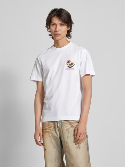 Jack & Jones T-shirt met motiefprint, model 'TAMPA' Wit - 4